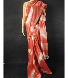 multicolor Cotton tie and dye handloom saree with blouse