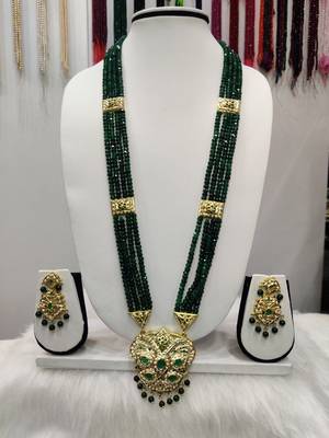 Green pearl necklace-sets 1