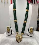 Green pearl necklace-sets