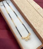 White diamond mangalsutra