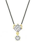 White diamond mangalsutra