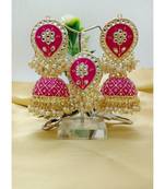 Magenta jhumkas