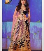 Shraddha Kapoor in velvet designer lehenga
