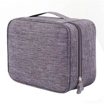 Atorakushon    Electronics Accessories Organizer Bag Carry Gadget Travel Case for Portable Zippered Pouch Grey pack of 1 2