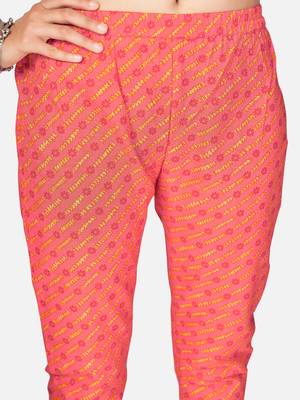 Women's Printed & sequience work Straight Cotton Yellow Kurta With Pant & Dupatta 6