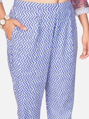 Women's Printed & Gota Patti Straight Cotton Pink Kurta With Pant & Dupatta 6