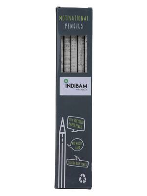 INDIBAM's Premium Plantable Recycled News paper Pencils Seed Paper Pencils Eco friendly Gifts (Pack of 10) 6