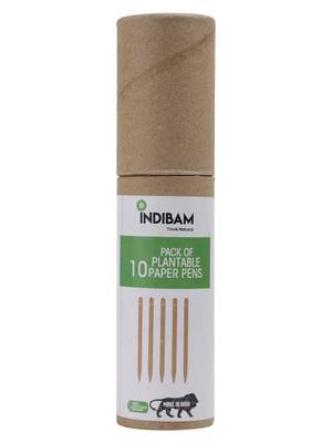 INDIBAM's Box of 10 Plantable Seed Pens Eco Friendly Box for Offices Recycled Paper Bulk Packaging Grow Plants from Pens 1