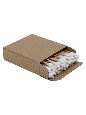 INDIBAM's Bamboo Cotton earbuds/swabs | 100 Stems / 200 Swabs | Multipurpose Double tip cotton swabs (Pack of 2) 3