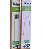 INDIBAM's includes 2 Pcs Charcoal activated black bristles toothbrushes & 2 Pcs 99.9% Pure Copper tongue scrapers