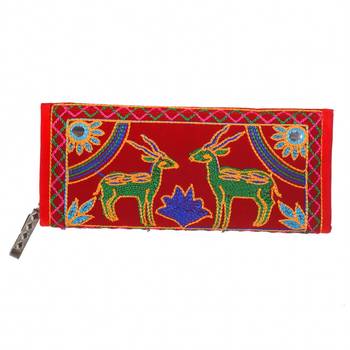 LeeRooy Multicolor velvet Clutch  For Women 1