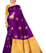 Purple Colour Soft Silk Saree With Blouse
