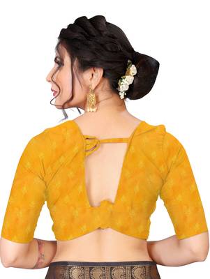 Purple Colour Soft Silk Saree With Blouse 4