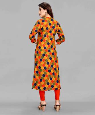 Multicolor printed rayon ethnic-kurtis 2