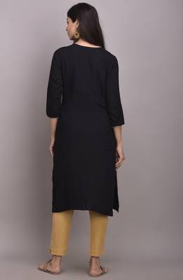 Black printed rayon ethnic-kurtis 2