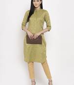 Green handloom cotton salwar