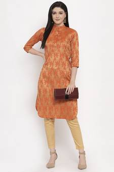 Orange handloom cotton salwar