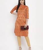 Orange handloom cotton salwar