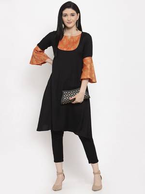 Black handloom cotton salwar 1