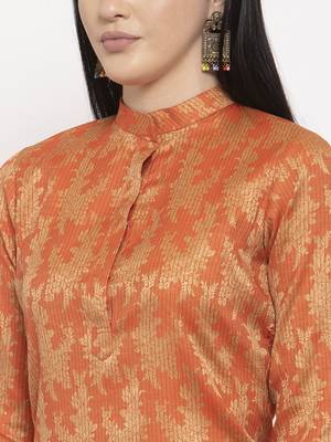Orange handloom cotton salwar 2