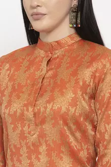 Orange handloom cotton salwar