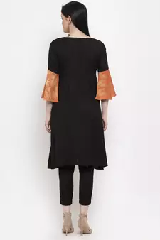 Black handloom cotton salwar