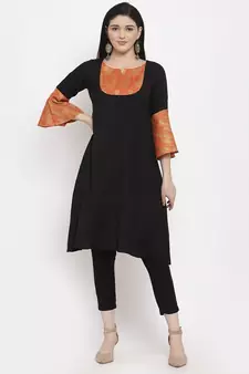 Black handloom cotton salwar
