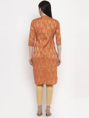 Orange handloom cotton salwar 4