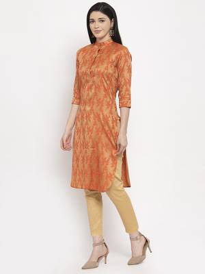 Orange handloom cotton salwar 5