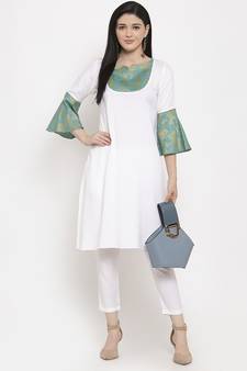 White handloom cotton salwar