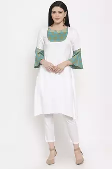 White handloom cotton salwar