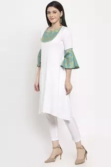 White handloom cotton salwar