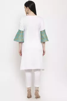 White handloom cotton salwar