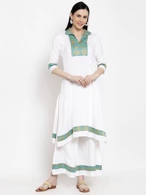 White handloom cotton salwar 1