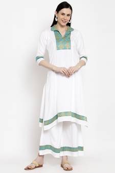 White handloom cotton salwar