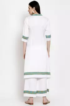 White handloom cotton salwar