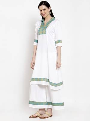 White handloom cotton salwar 3