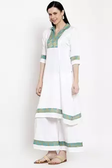 White handloom cotton salwar