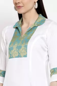 White handloom cotton salwar