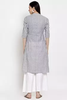 Grey handloom viscose rayon salwar