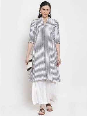 Grey handloom viscose rayon salwar 1