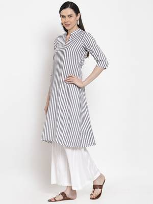 Grey handloom viscose rayon salwar 5