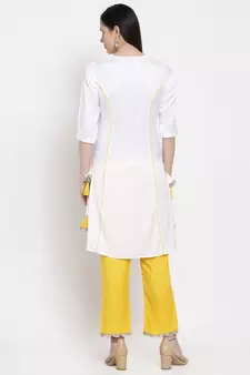 White handloom rayon salwar