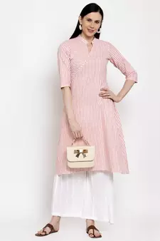 Pink handloom cotton salwar