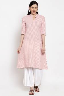 Pink handloom cotton salwar