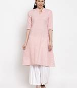 Pink handloom cotton salwar