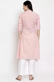 Pink handloom cotton salwar