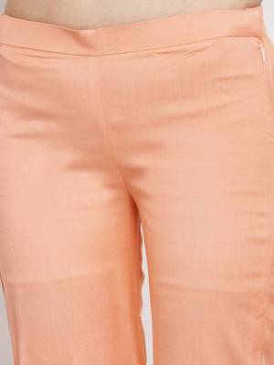 Orange handloom viscose rayon salwar 2