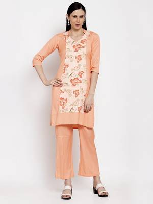 Orange handloom viscose rayon salwar 5