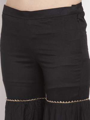 Black handloom viscose rayon salwar 2